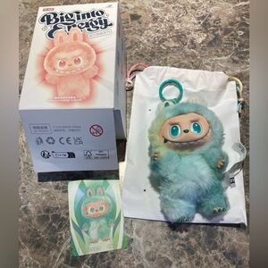 Lububu Plush Monster Toy Serenity Teal Pop Mart bag charm Big Into Energy toys